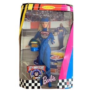 Barbie Doll NASCAR 50th Anniversary Collector Edition Special Mattel 20442 – NIB